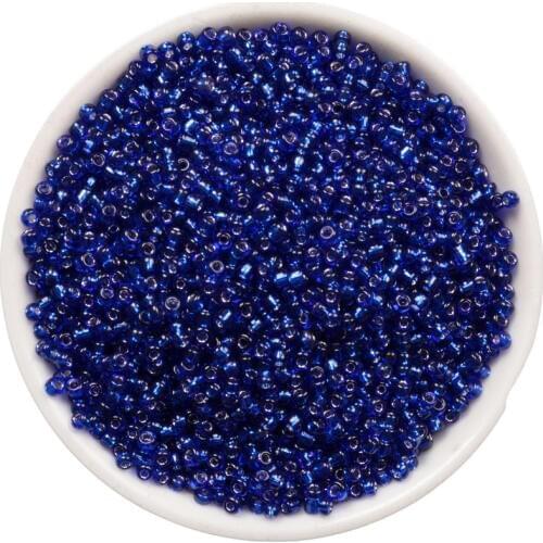 New 2MM 1000 Pcs DIY Blue Round Czech Crystal Glass Spacer Loose Seed Beads Jewelry Findings Jewelry Making