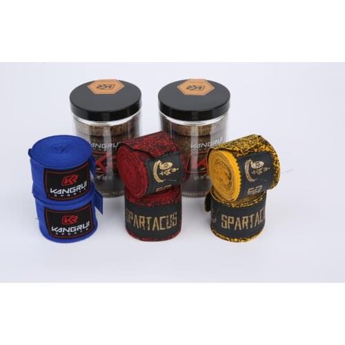 2 Rolls Nylon Elasti Cotton Sports Strap Boxing Bandage Muay Thai Taekwondo Free Fight Hand Gloves Wraps Handwraps for Training