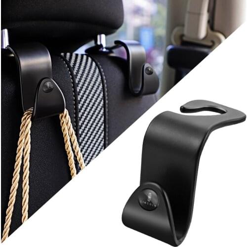 2Pcs Car Seat Back Hooks Portable Hanging Bag Rack Accessories For Lincoln MKZ MKX Aviator Navigator Continental Corsair MKC MKT