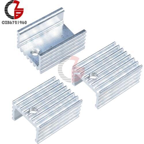 20PCS Heat Sink 21x15x10mm Aluminum Heat Sink TO-220 Transistors DIY