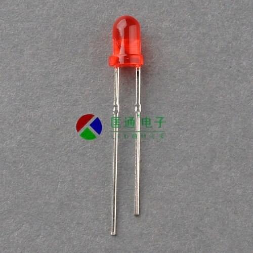 3mm red hair red highlight short foot lamp beads F3 red LED light emitting diode 3AR2SD10 factory direct sales