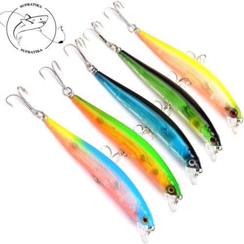 5PCS 100mm/9.4g Good Fishing Lure Minnow Hard Bait Pesca Hooks Fish Wobbler Tackle Crankbait Artificial Japan Hard Bait Swimbait