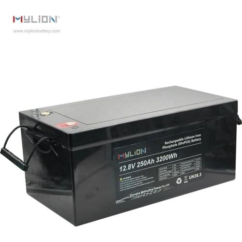 Mylion life po4 storage batteries, solar battery, lithium ion backup ups battery 12v 250ah for solar power system car home
