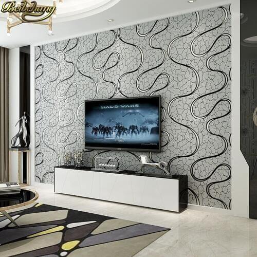 Beibehang curve Simple background papel de parede 3d modern textured striped wallpaper plain solid wall paper for bathroom