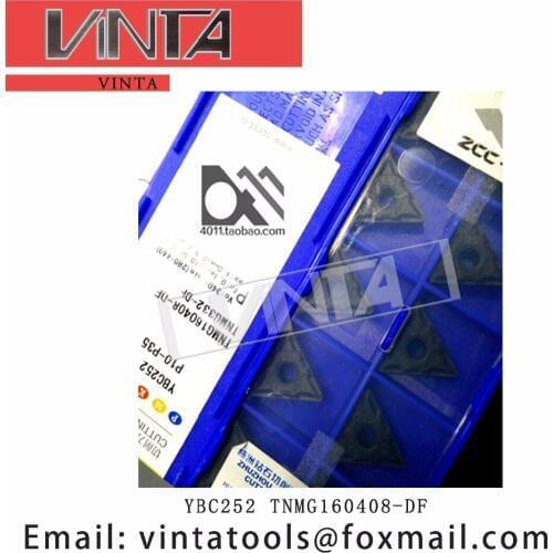 Free shipping high quality 10pcs/lots YBC252 YBC152 TNMG160408-DF cnc carbide turning inserts