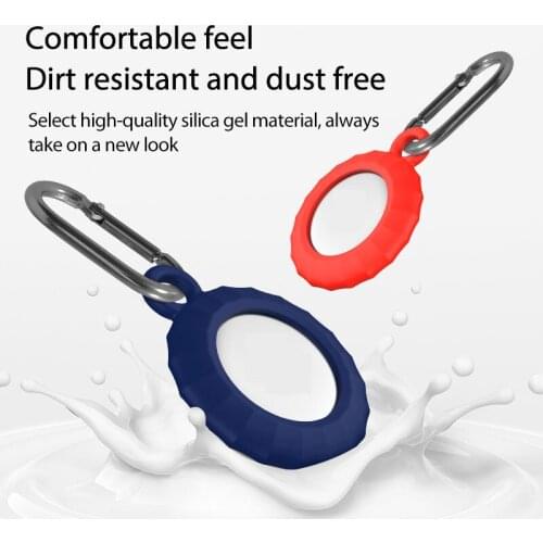 10PCS NEW Apple Airtags Tracker Keychain Protective Case Anti-lost Anti-drop Silicone Airtag Case,Multiple Color,Dust-proof