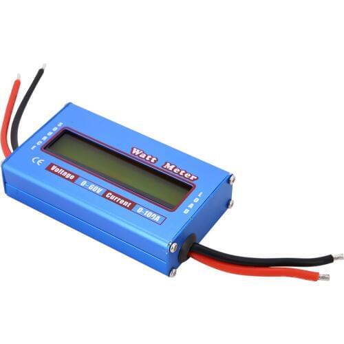 1Pc/Lot RC Digital Wattmeter Watt Meter Power Meter Checker DC 60V 100A Balance Voltage Battery Watt Meter Balancer Tools