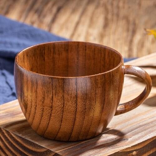 1Pc Wooden Cup Mug 200ml Tea Mug Natural Wood Coffee Mug Japanese Style Water Milk Drinking Cups And Mugs Wood Drinkware For Tea
