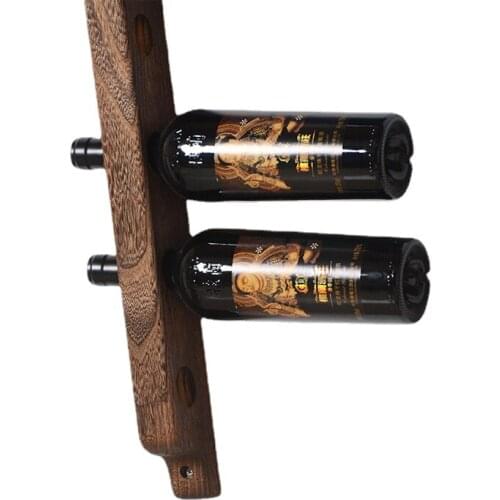 Paulownia Wood Wall-mounted HomeWine Rack Save Space Simple Creative Bar Wine Rack Wall Mounted Holder Home Organization