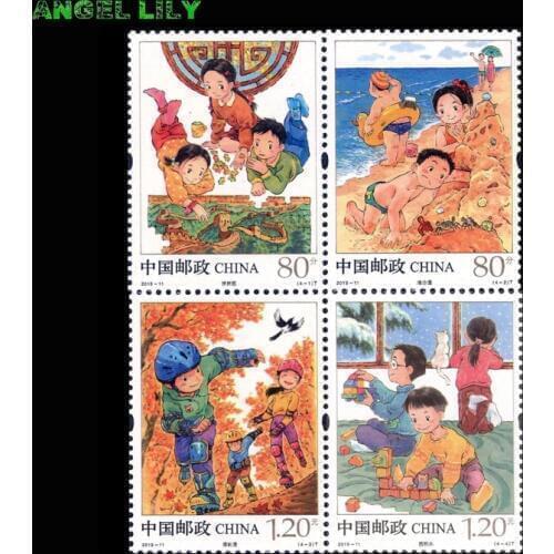Childrens games 4 PCS/set Chinese All New Postage Stamps For Collecting 2019-11