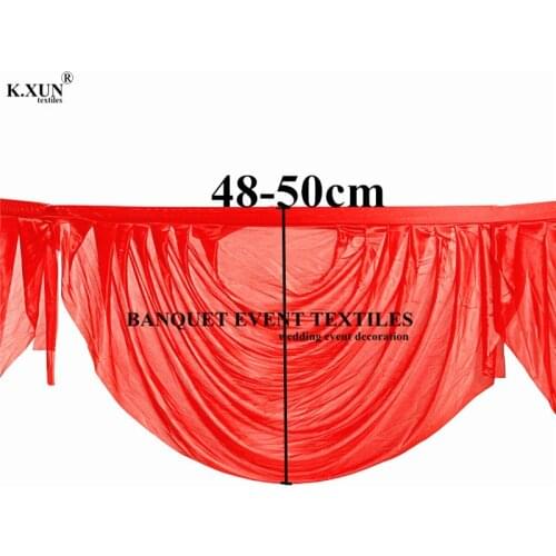 30 Colors Swag Valance Drape For Wedding Backdrop Curtain Stage Background Party Event Decoration