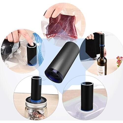 Electric Mini Vacuum Sealer Machine Storage Air Pump for Home Traveling Kitchen Food Fresh Clothes Vacuum Packaging Saver Bags