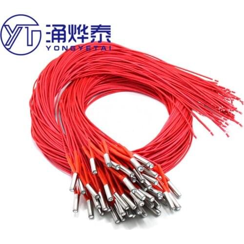 YYT heating rod mold dry burning type single head single end electric heating tube heating rod 12V 24V20W30W40W50W