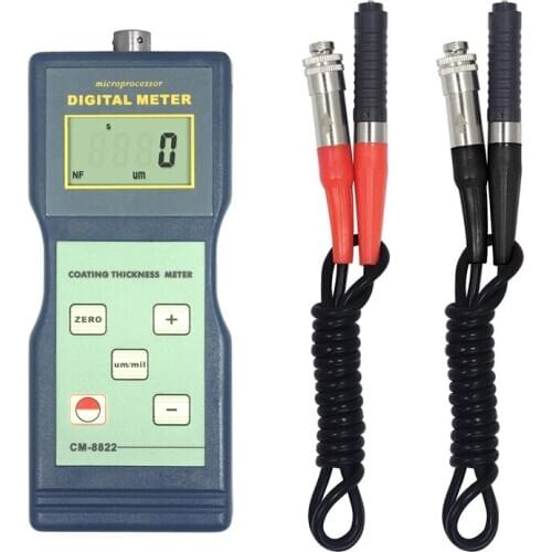 CM-8822 Paint Coating Thickness Meter Gauge Magnetic Induction/ Eddy Current (F/NF) Two Probe Thickness Tester