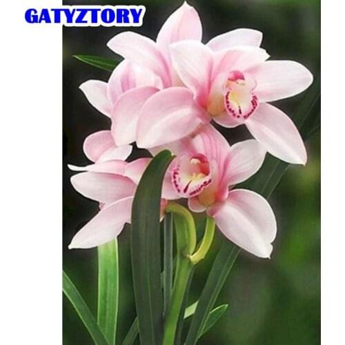 GATYZTORY 5D DIY Diamond Painting Flower Embroidery Diamond Mosaic Full Square/Round Drill Landscape Decorations Home Gift