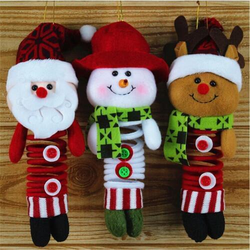 Hot Sale New Christmas Doll Santa Claus/Snow Men/Deer Cute Plush Doll For Christmas Party Tree Accessories For Kids Best Gift