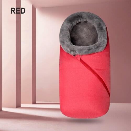 Newborn Stroller Windproof Anti-kick Cotton Blanket Baby Sleeping Bag Envelope Winter Infant Stroller Sleepsacks Thicken Warm