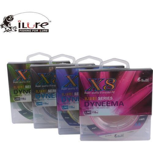 Ilure 110m 4/8 Braided Fishing Line PE Strong Multifilament Fishing Line Carp Fishing Saltwater