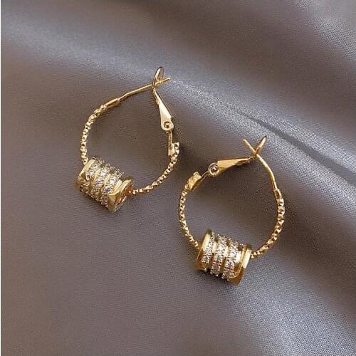 Fashionable waist earrings 2021 New trendy 925 Sterling Silver Needle Earrings High-quality Light Luxury Earrings Female Summer