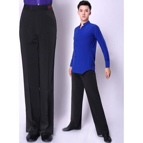 HCdance Mens Ballroom Dance Pants Dance pants mens national standard modern dance clothing adult pocket loose PANTS-K4005