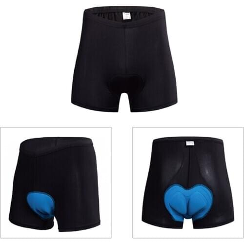 Men Cycling Underwear Thickened Silicone 3D Cushion Elastic Waist Relieve Muscle Fatigue Clothing