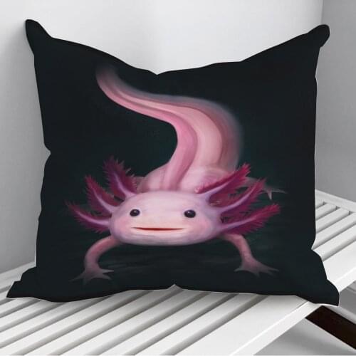 Axolotl Throw Pillows Cushion Cover On Sofa Home Decor 45*45cm 40*40cm Gift Pillowcase Cojines Dropshipping