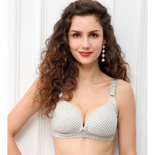 Newest maternity bra cotton nursing bra breast feeding bra for pregnancy women wire free anti sagging striped pregnant underwear