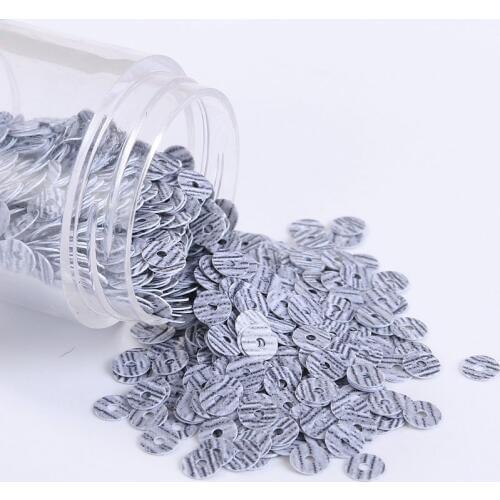 2000Pcs Zebra Stripe Sequins 4mm Flat Round Wood Color Sequin Paillettes Wedding Craft,French Embroidery DIY Sewing Accessories