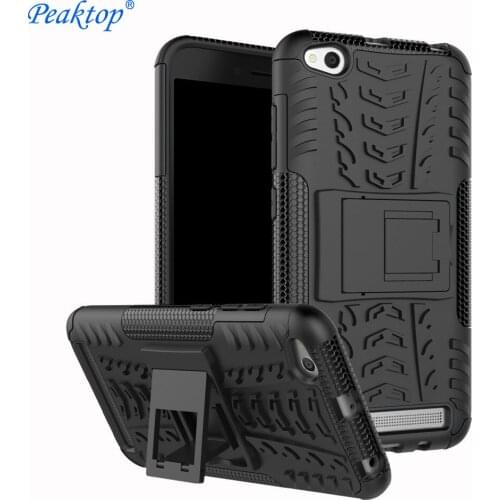 Peaktop For Xiaomi Redmi 5A Cases Redmi 5a Cover 5.0inch ShockProof TPU Hard PC Stand Case For Xiaomi Redmi 5A Pro Phone Funda