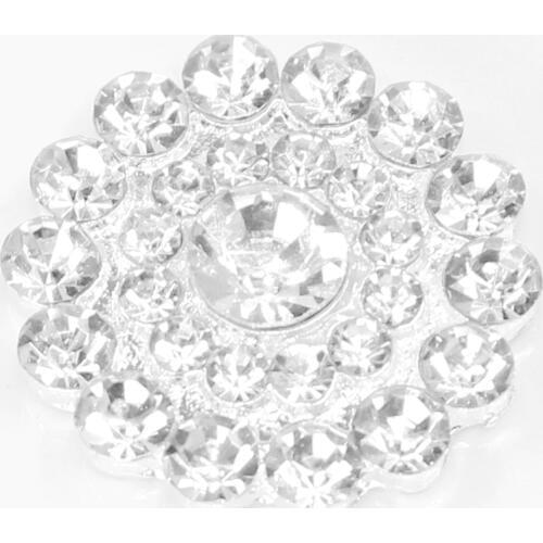 2018 Time-limited Washable Hot 20 Mm Rhinestone Button Estseller 10 Pcs Wheel Butttons Sewing Accessories Wedding Invitations