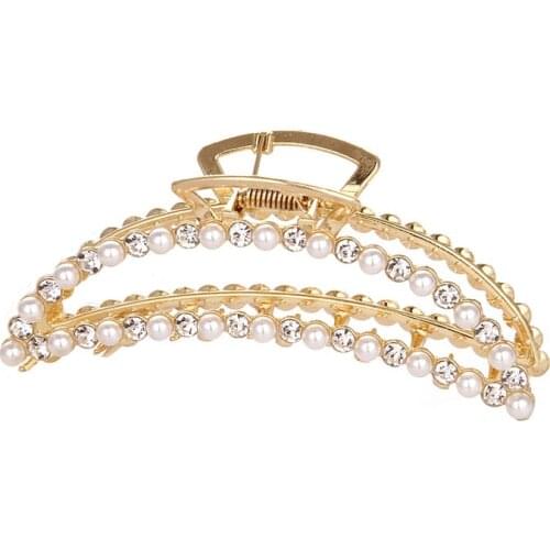 Morkopela Women Chic Barrettes Metal Hair Claw Clip Clamps Hair Crab Diverse Shaped Hair Clip Headdress Girls Jewelry Crab Gifts
