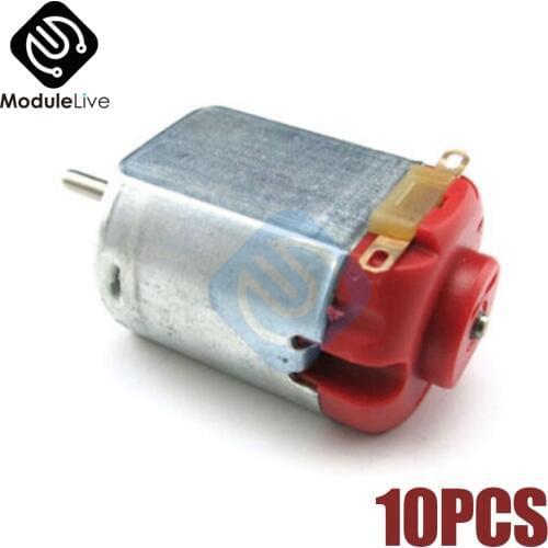 10PCS 130 Motor R130 DC Motor Type 130 Hobby Micro Motors 3-6V DC 0.35-0.4A 8000 RPM