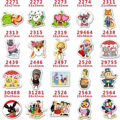 2021new arrival Free shipping 30 pcs/package printed resin planar flat-back resins for Hair Bow Decoration PR2271