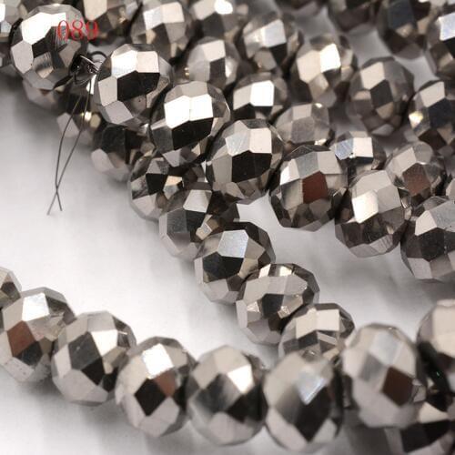4MM 140PCS gold ,blue ray ,bronze Crystal glass faceted Beads 15 color pick fit bracelet
