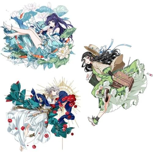 Three Ratels CA39 Raiden Mei Honkai Impact 3rd Anime Sticker For Vehicle Fuel Tank Cover Car laptop Decor Sticker Kid Toy Decal