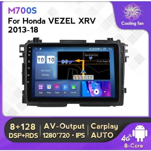 Car DVD 2din 6G+128G Android 10 GPS For Honda Vezel HR - V HRV HR V 2013-2018 Car Multimedia Player AutoRadio 4G LTE No dvd