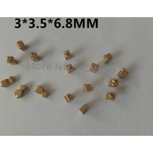 Freeshipping 3*3.5*6.8MM T type hot stamping letters coder letters print head coder printer for MY-380 coding machine