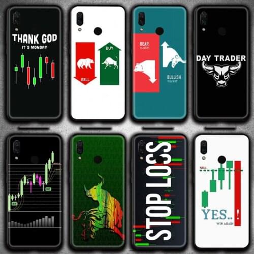 Trade Investment Forex Stock market Phone Case Huawei Y6P Y8S Y8P Y5II Y5 Y6 2019 P Smart Prime Pro
