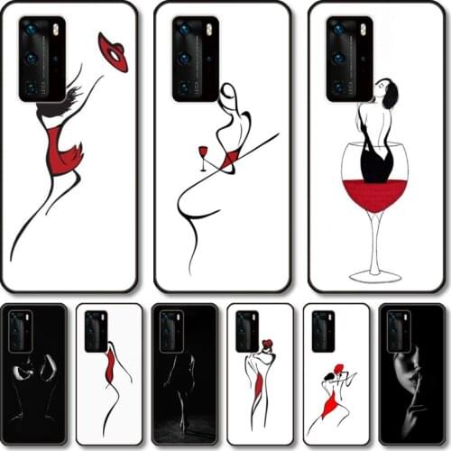 Water mist women Phone Case For Huawei Honor 20 10 9 8 N Pro Lite A C RU black cell shell