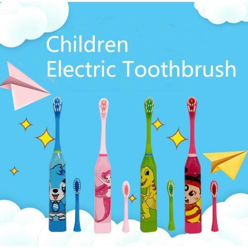 Kids Electronic Toothbrush Dental Toothbrush Trainer Baby Replace Head Sonic Toothbrush Child Brosse A Dent For Girls and Boys