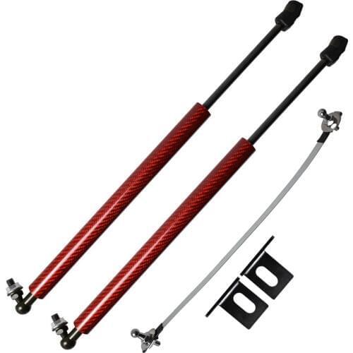 For Hyundai ix25 / Creta / Cantu Front Bonnet Hood Modify Carbon Fiber Gas Struts Lift Support Shock Damper Absorber