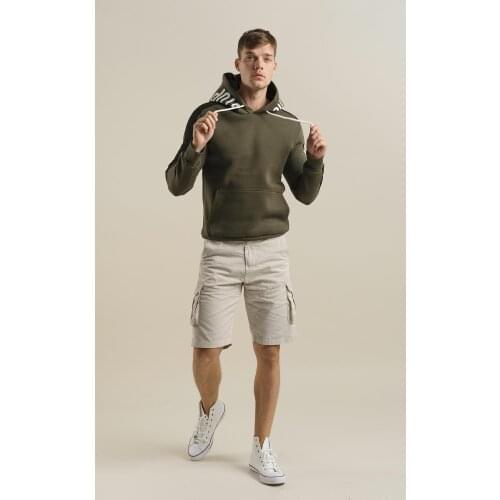 Crash 1593 Kapüşonu Printed Fleece Sweatshirt