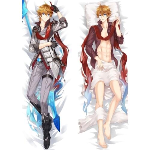Game Genshin Impact Tartaglia Cosplay Dakimakura Pillow Case Hugging Body Anime Cartoon Accessories