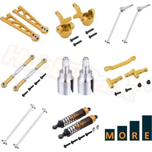 Metal Aluminum Upgrade Parts Replacement For 1:10 Electric Himoto E10XT E10XTL E10MT E10MTL Hop-Ups Gold Yellow