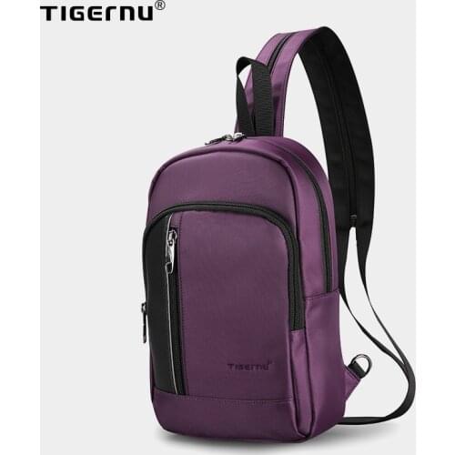 Tigernu Fashion Multi-functional Womens Mini Bag Backpacks Water Resistant Headphone Mens Chest Bags For Women Crossbody Bags