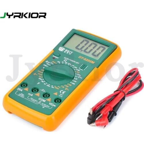 Multimeter DT-9205M Upgraded version Wholesale BEST 9205M Handheld LCD Screen Digital Multimeter With buzzer Test Meter Dropship
