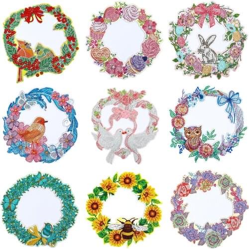 Diamond Painting Wreath for Door Special Shaped Drill DIY Diamond Embroidery Kit Cross Stitch Diamond Art Paint By Number Kits