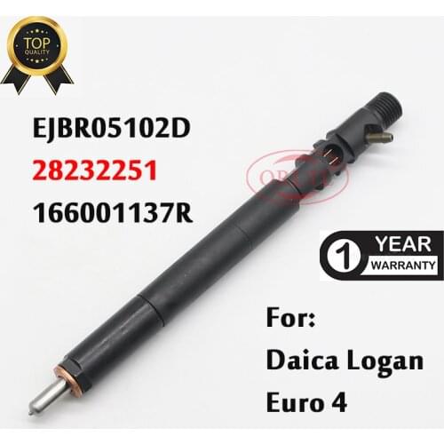 New Nozzle 28232251 Common Rail Injector EJBR05102D Fuel Sprayer EJBR0 5102D For DACIA Logon 166001137R