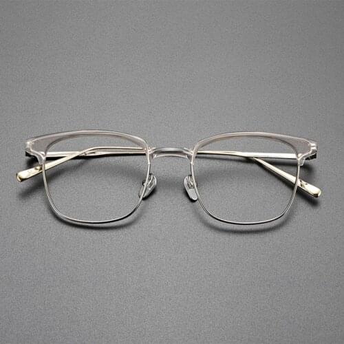 Vintage glasses frame men High quality Retro titanium optical square eyewear Myopia reading women prescription eyeglasses
