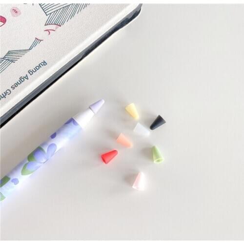 Cute Candy Color Silicone Tip Protector For Apple Pencil 2/1 For iPad Tablet Touch Pen Silicone Nib Case Cute Pencil Tip Cover